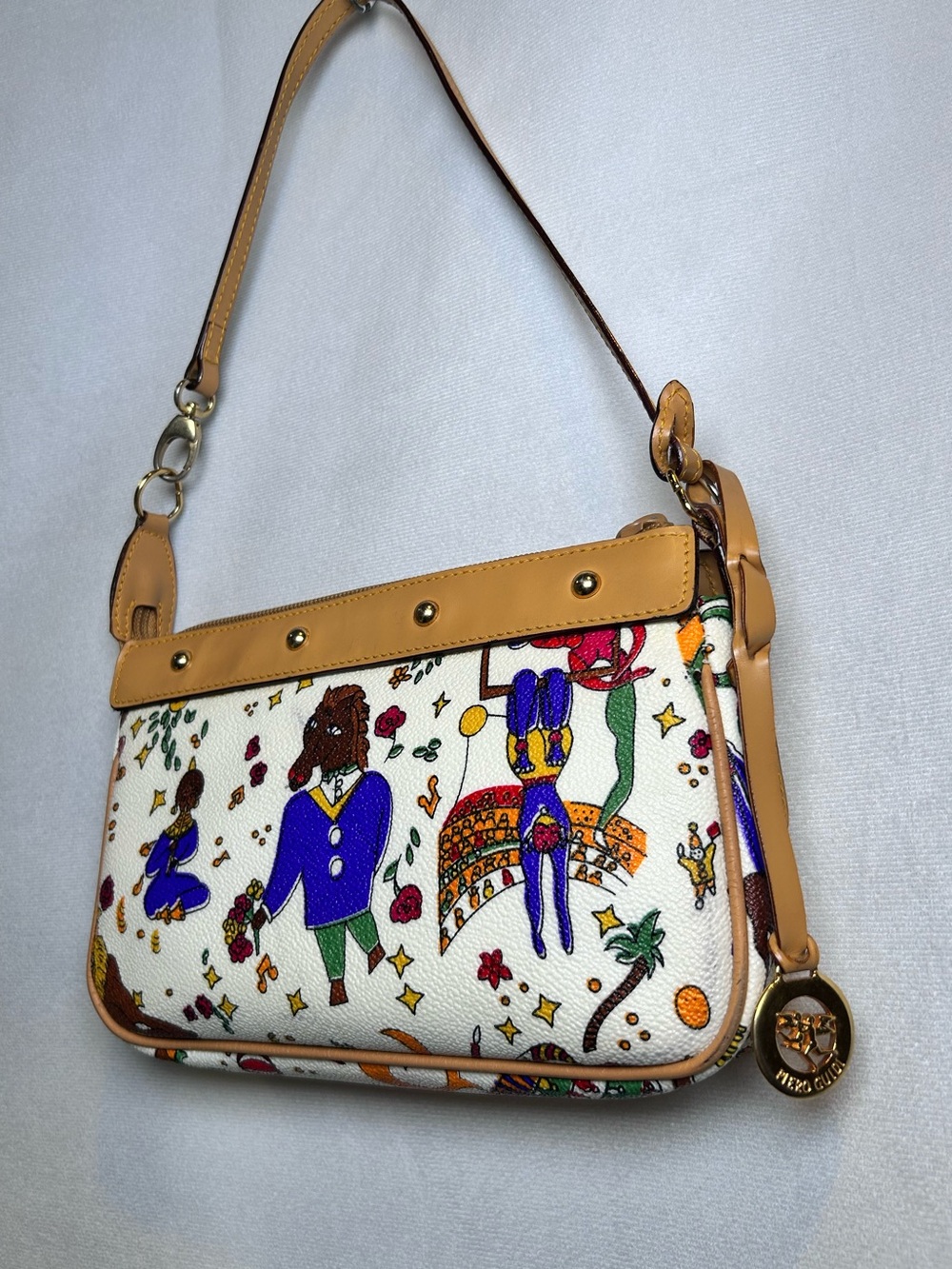 Piero Guidi Magic Circus Shoulder Bag Italian Designer